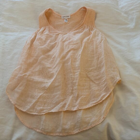 Bella Dahl linen tank in peach colour. Size medium. - Picture 1 of 3